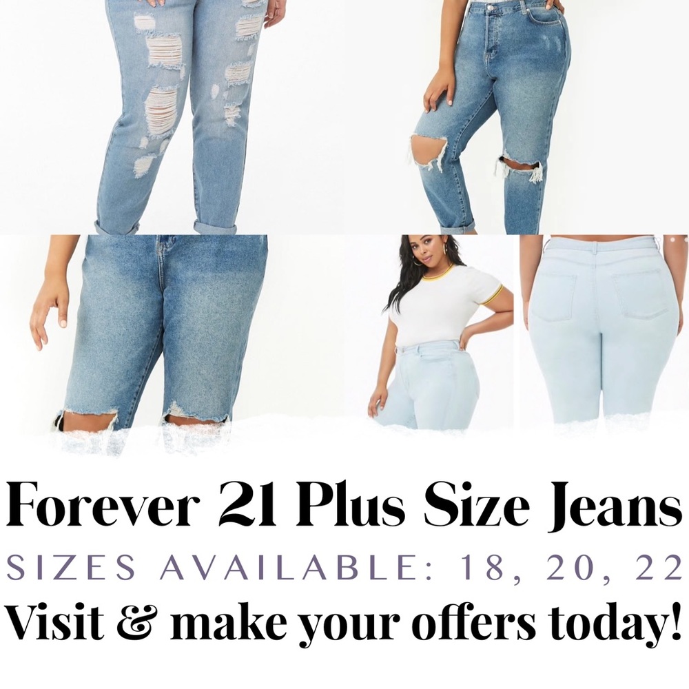 Brand New Forever 21 Plus Size Jeans Available!